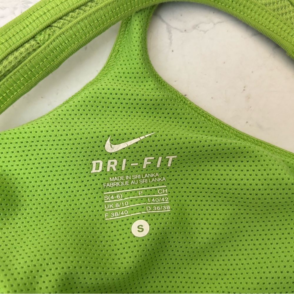 Nike Tank Top Womens S Green Dri Fit Racerback Running Lightweight Train - Picture 4 of 6